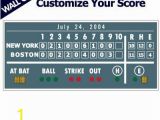 Baseball Scoreboard Wall Mural Fenway Scoreboard Custom Wall Graphic