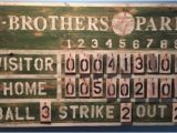 Baseball Scoreboard Wall Mural This is Item is for A Customized Vintage Style Scoreboard
