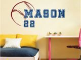 Baseball Wall Murals Cheap Wall Decal Vinyl Sticker Sport Baseball Ball Bat Game Team Monogram