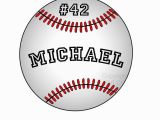 Baseball Wall Murals for Kids Baseball Wall Decal Custom with Name Peel N Stick Sports