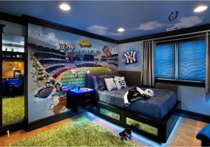 Baseball Wall Murals for Kids Sporty Decorations for Boys Rooms with Wall Mural and