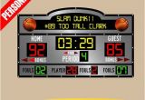 Basketball Scoreboard Wall Mural Personalized Custom Scoreboard Basketball Wall Decal Sticker