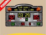 Basketball Scoreboard Wall Mural Personalized Custom Scoreboard Basketball Wall Decal Sticker