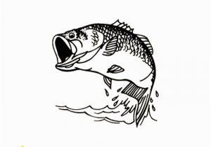 Bass Fish Coloring Pages Mouth Bass Decal 6×6 Products