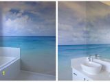 Bathroom Wall Mural Ideas Simple Beach Mural Not too Much to It but Skillfully