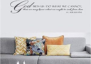 Bathroom Wall Murals Stickers Amazon Evelyndavid Wall Sticker God Bids Us Vinyl Wall