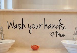 Bathroom Wall Murals Stickers Bathroom Wall Stickers Wash Your Hands Love Mom Waterproof Art Vinyl Decal Bathroom Wall Decor Full Wall Decals Full Wall Mural Decals From Jiayouya