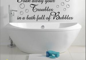 Bathroom Wall Murals Uk Wall Art Sticker Quote Decal soak Away Bath Bubbles Sayings Shower