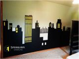 Batman Cityscape Wall Mural Julio Rocha Julionrocha On Pinterest