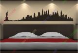 Batman Cityscape Wall Mural New York City Skyline Wall Stickers City Silhouette Buildings Art