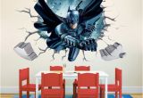 Batman Wall Mural Decal 3d Cartoon Wall Walls Batman Wall Stickers Wall Murals