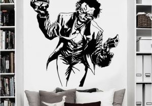 Batman Wall Stickers Murals Us $10 26 Off Heath Ledger Joker Wall Sticker Ics Superhero Dc Marvel Vinyl Decal Home Interior Decoration Room Art Mural In Wall Stickers From