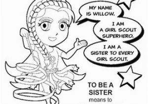 Be A Sister to Every Girl Scout Coloring Page Girl Scout Daisy “be A Sister to Every Girl Scout” Petal