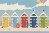 Beach Hut Wall Mural Beach Huts Seaside Wallpaper Mural Designer Beach Hut Seaside themed Nursery Room Decor Costal Beach Wall Decor Beach Hut Girls Bedroom