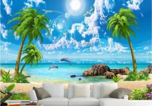 Beach Murals for Walls Beibehang Wallpaper for Walls 3 D Custom Wallpapers Sea View