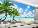 Beach Murals for Walls Customize Hd Coconut Tree Wall Mural Wallpaper 3d Wallpaper for