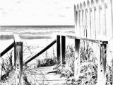 Beach Scene Coloring Pages for Adults Coloring Page Beach Boardwalk Digital Adult