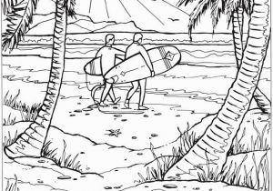 Beach Scene Coloring Pages for Adults Creative Haven Summer Scenes Doverpublications