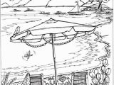 Beach Scene Coloring Pages for Adults Wel E to Dover Publications Creative Haven Summer Scenes