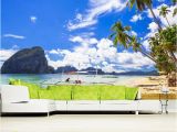 Beach Scene Murals Walls Papel De Parede Beach Scenery Natural Landscape 3d Wallpaper Mural Living Room sofa Tv Wall Bedroom Wall Papers Home Decor Hd Wallpaper A Hd Wallpaper