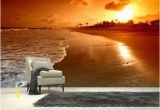 Beach Sunset Wall Mural Ocean Sunrise In 2019