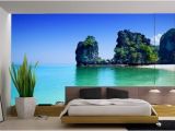 Beach themed Murals Beautiful Beach Murals for Modern Master Bedroom Interior