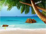 Beach Wall Murals Amazon Secluded Beach Peel & Stick Canvas Wall Mural 10 1 2 Feet Wide X 8 Feet High