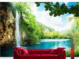 Beach Wall Murals Amazon Vlies Fototapete Premium 400x280cm Waterfall In Paradise by