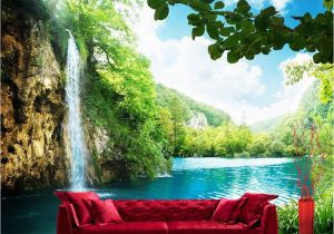 Beach Wall Murals Amazon Vlies Fototapete Premium 400x280cm Waterfall In Paradise by