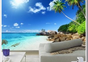 Beach Wall Murals Cheap Custom 3d Poster Wallpaper Beach Scenery Living Room Bedroom Tv