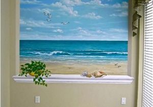 Beach Wall Murals Removable This Ocean Scene is Wonderful for A Small Room or Windowless