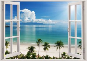 Beach Window Wall Mural Pin by Bryndis Curtin On Diy Projects