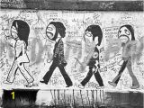 Beatles Abbey Road Wall Mural the Beatles Abbey Road Graffiti London Door Allysonbrown