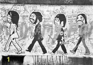 Beatles Abbey Road Wall Mural the Beatles Abbey Road Graffiti London Door Allysonbrown