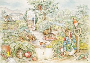 Beatrix Potter Wall Mural Beatrix Potter Peter Rabbit Scene Wall Mural