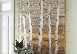 Beautiful Birch Tree Wall Mural Metallic Birch Trees Wall Art 4×4