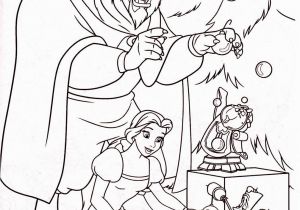 Beauty and the Beast Coloring Pages Beauty and the Beast Christmas with Images