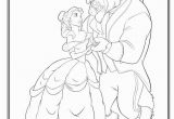 Beauty and the Beast Coloring Pages Disney Belle and Beast Dance