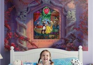 Beauty and the Beast Wall Mural Stained Glass Beauty and the Beast Glasses Blog