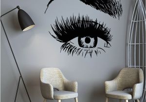 Beauty Salon Wall Murals Beauty Salon Eyes Wall Sticker Vinyl for Bedroom Decor for Girls Salon Decoration Decal Stickers the Wall Murals Wallpaper Decals for Home Walls