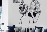 Beauty Salon Wall Murals Vinyl Wall Decal Make Up Artist Cosmetic Beauty Salon