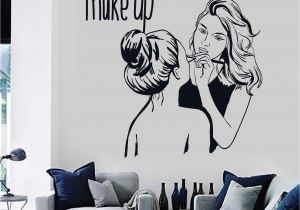 Beauty Salon Wall Murals Vinyl Wall Decal Make Up Artist Cosmetic Beauty Salon