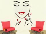 Beauty Salon Wall Murals Wall Decals Beauty Salon Girl Face Hand Manicure Nail Lips