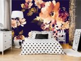 Bedroom Wall Mural Designs Removable Wallpaper Mural Peel & Stick Vintage Watercolor