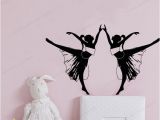 Bedroom Wall Mural Stickers Two Girls Dancing Wall Sticker Art Home Decoration Girls Bedroom Wall Decal Art Wall Mural Poster Wall Decals for Sale Wall Decals for the Home From