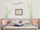 Bedroom Wall Murals Tumblr Reusable Decoration Wall Sticker Decal – Poppy Flowers and