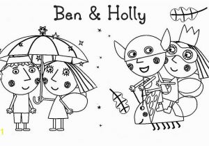 Ben and Holly S Little Kingdom Coloring Pages Sweet and Romantic Ben and Holly Coloring Page