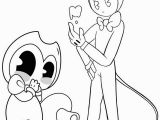 Bendy and the Ink Machine Coloring Pages Bendy and the Ink Machine and Baby Beny Coloring Pages