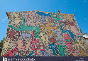 Berlin Wall Mural Keith Haring Keith Haring 1989 Stock S & Keith Haring 1989 Stock
