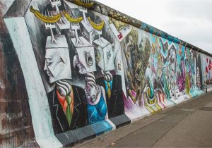 Berlin Wall Mural Kiss East Side Gallery In Berlin